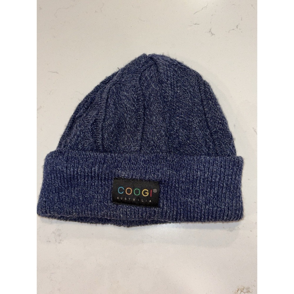 Vintage Blue Coogi Australia Knitted Beanie Skully Hat